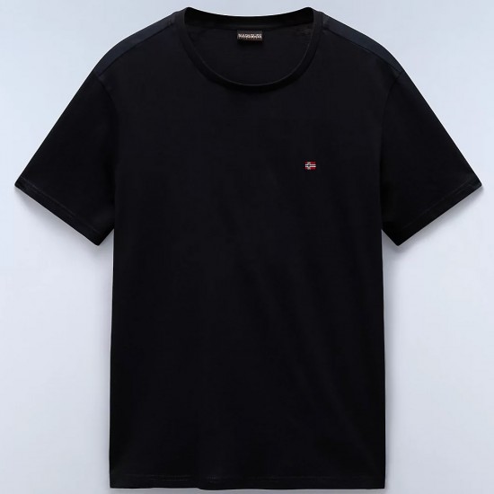 NAPAPIJRI T-SHIRT SALIS REGULAR FIT ΜΑΥΡΟ NAPAPIJRI T-SHIRT SALIS REGULAR FIT ΜΑΥΡΟ
