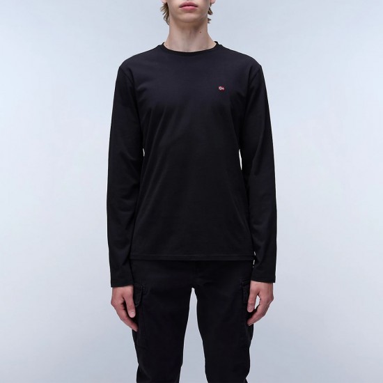 NAPAPIJRI T-SHIRT SALIS REGULAR FIT ΜΑΥΡΟ