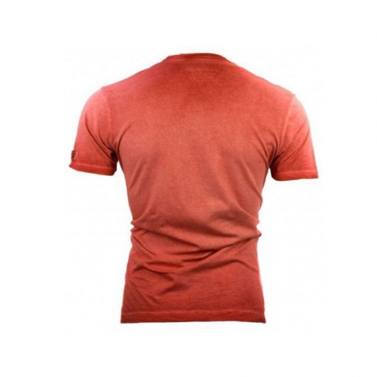 NAPAPIJRI T-SHIRT SALVADOR WASHED LOGO ΚΟΚΚΙΝΟ