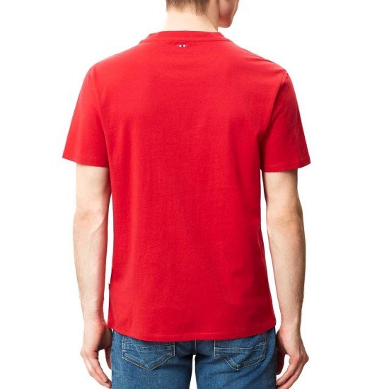 NAPAPIJRI T-SHIRT SAWY LOGO ΚΟΚΚΙΝΟ NAPAPIJRI T-SHIRT SAWY LOGO ΚΟΚΚΙΝΟ