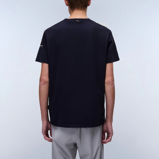 NAPAPIJRI T-SHIRT S-BADGE REGULAR FIT ΜΠΛΕ NAPAPIJRI T-SHIRT S-BADGE REGULAR FIT ΜΠΛΕ