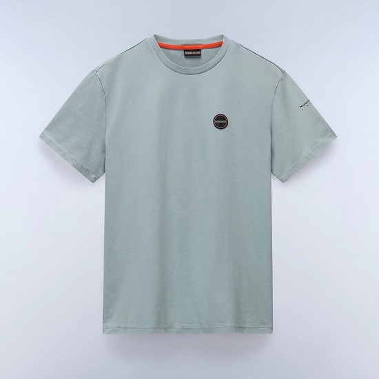 NAPAPIJRI T-SHIRT S-BADGE REGULAR FIT ΜΕΝΤΑ