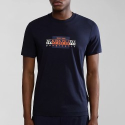 NAPAPIJRI T-SHIRT S-SMALLWOOD REGULAR FIT ΜΠΛΕ