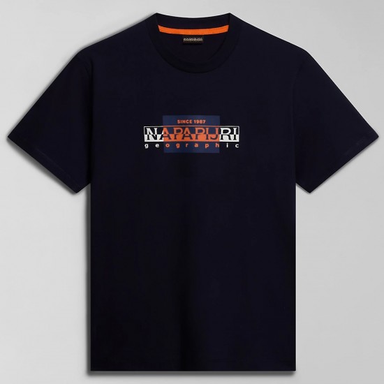 NAPAPIJRI T-SHIRT S-SMALLWOOD REGULAR FIT ΜΠΛΕ NAPAPIJRI T-SHIRT S-SMALLWOOD REGULAR FIT ΜΠΛΕ