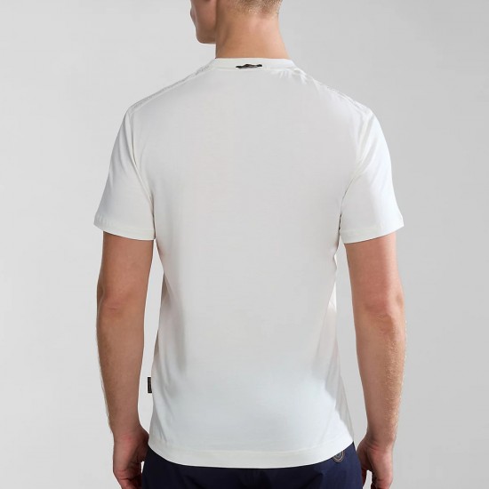NAPAPIJRI T-SHIRT S-SMALLWOOD REGULAR FIT LOGO ΛΕΥΚΟ NAPAPIJRI T-SHIRT S-SMALLWOOD REGULAR FIT LOGO ΛΕΥΚΟ