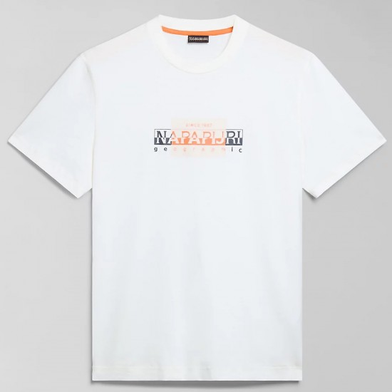 NAPAPIJRI T-SHIRT S-SMALLWOOD REGULAR FIT LOGO ΛΕΥΚΟ NAPAPIJRI T-SHIRT S-SMALLWOOD REGULAR FIT LOGO ΛΕΥΚΟ