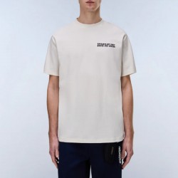 NAPAPIJRI T-SHIRT S-SOL RELAXED FIT BACK PRINT ΕΚΡΟΥ