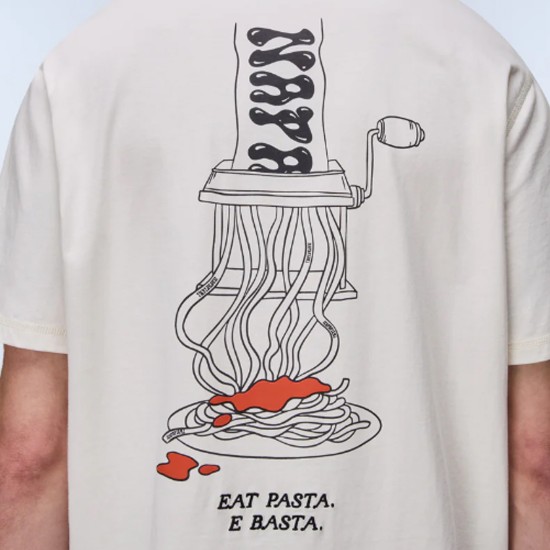 NAPAPIJRI T-SHIRT S-SOL RELAXED FIT BACK PRINT ΕΚΡΟΥ