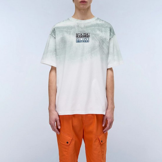 NAPAPIJRI T-SHIRT S-TORA LOOSE PREMIUM FIT ALLOVER PRINT ΜΕΝΤΑ NAPAPIJRI T-SHIRT S-TORA LOOSE PREMIUM FIT ALLOVER PRINT ΜΕΝΤΑ