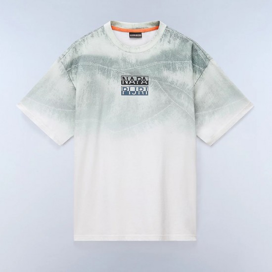 NAPAPIJRI T-SHIRT S-TORA LOOSE PREMIUM FIT ALLOVER PRINT ΜΕΝΤΑ NAPAPIJRI T-SHIRT S-TORA LOOSE PREMIUM FIT ALLOVER PRINT ΜΕΝΤΑ