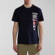 NAPAPIJRI T-SHIRT S-TURIN REGULAR FIT LOGO ΜΠΛΕ NAPAPIJRI T-SHIRT S-TURIN REGULAR FIT LOGO ΜΠΛΕ