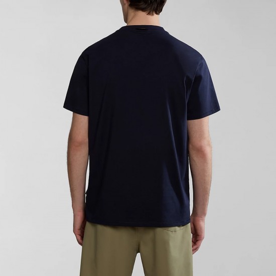 NAPAPIJRI T-SHIRT S-TURIN REGULAR FIT LOGO ΜΠΛΕ NAPAPIJRI T-SHIRT S-TURIN REGULAR FIT LOGO ΜΠΛΕ