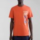 NAPAPIJRI T-SHIRT S-TURIN REGULAR FIT LOGO ΠΟΡΤΟΚΑΛΙ NAPAPIJRI T-SHIRT S-TURIN REGULAR FIT LOGO ΠΟΡΤΟΚΑΛΙ