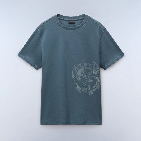 NAPAPIJRI T-SHIRT S-VANNI RELAXED FIT LOGO ΠΕΤΡΟΛ