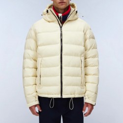 NAPAPIJRI ΜΠΟΥΦΑΝ PUFFER A-TEREZ RELAXED FIT ΜΕ ΚΟΥΚΟΥΛΑ ΕΚΡΟΥ