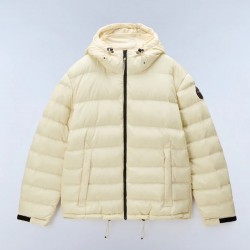 NAPAPIJRI ΜΠΟΥΦΑΝ PUFFER A-TEREZ RELAXED FIT ΜΕ ΚΟΥΚΟΥΛΑ ΕΚΡΟΥ