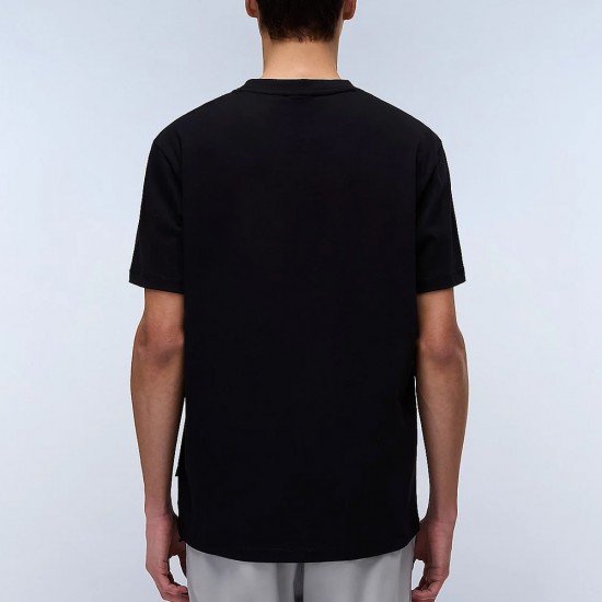 NAPAPIJRI T-SHIRT VALDOR RELAXED FIT LOGO ΜΑΥΡΟ NAPAPIJRI T-SHIRT VALDOR RELAXED FIT LOGO ΜΑΥΡΟ