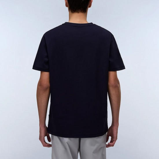 NAPAPIJRI T-SHIRT VALDOR RELAXED FIT LOGO ΜΠΛΕ NAPAPIJRI T-SHIRT VALDOR RELAXED FIT LOGO ΜΠΛΕ