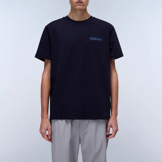 NAPAPIJRI T-SHIRT S-VANNI RELAXED FIT LOGO ΜΠΛΕ NAPAPIJRI T-SHIRT S-VANNI RELAXED FIT LOGO ΜΠΛΕ
