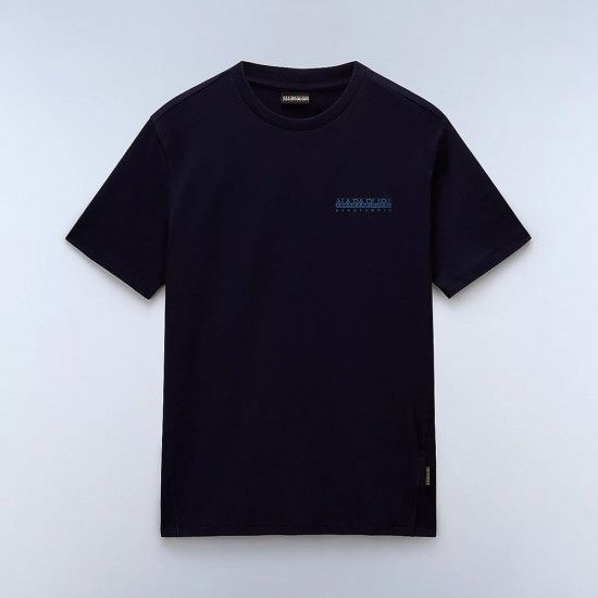 NAPAPIJRI T-SHIRT S-VANNI RELAXED FIT LOGO ΜΠΛΕ NAPAPIJRI T-SHIRT S-VANNI RELAXED FIT LOGO ΜΠΛΕ