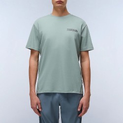 NAPAPIJRI T-SHIRT S-VANNI RELAXED FIT LOGO ΜΕΝΤΑ
