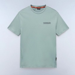 NAPAPIJRI T-SHIRT S-VANNI RELAXED FIT LOGO ΜΕΝΤΑ