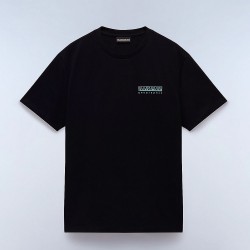 NAPAPIJRI T-SHIRT S-VIGNONI BACK RELAXED FIT ΜΑΥΡΟ