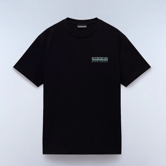 NAPAPIJRI T-SHIRT S-VIGNONI BACK RELAXED FIT ΜΑΥΡΟ NAPAPIJRI T-SHIRT S-VIGNONI BACK RELAXED FIT ΜΑΥΡΟ