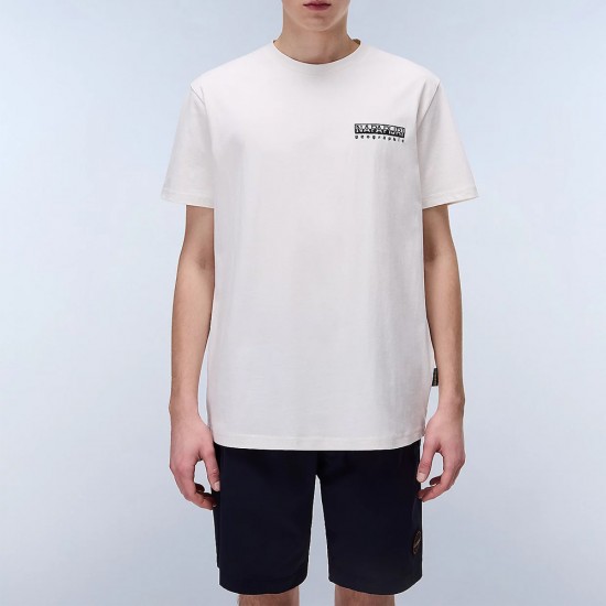 NAPAPIJRI T-SHIRT S-VIGNONI BACK RELAXED FIT ΛΕΥΚΟ NAPAPIJRI T-SHIRT S-VIGNONI BACK RELAXED FIT ΛΕΥΚΟ