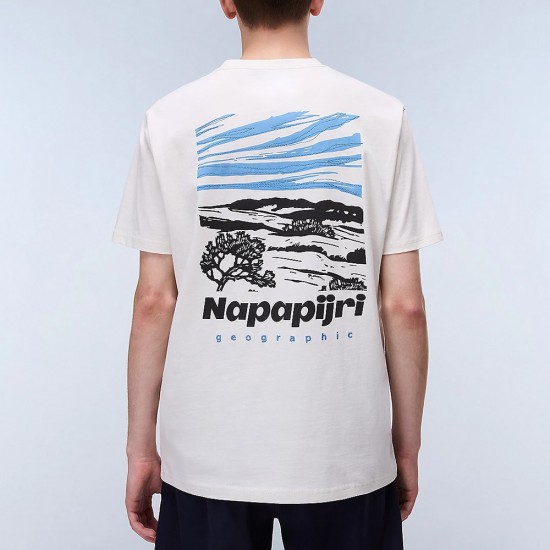 NAPAPIJRI T-SHIRT S-VIGNONI BACK RELAXED FIT ΛΕΥΚΟ NAPAPIJRI T-SHIRT S-VIGNONI BACK RELAXED FIT ΛΕΥΚΟ