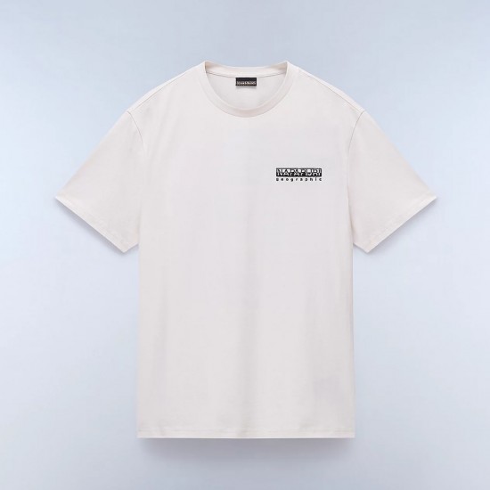 NAPAPIJRI T-SHIRT S-VIGNONI BACK RELAXED FIT ΛΕΥΚΟ NAPAPIJRI T-SHIRT S-VIGNONI BACK RELAXED FIT ΛΕΥΚΟ
