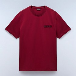 NAPAPIJRI T-SHIRT S-VIGNONI BACK RELAXED FIT ΜΠΟΡΝΤΟ