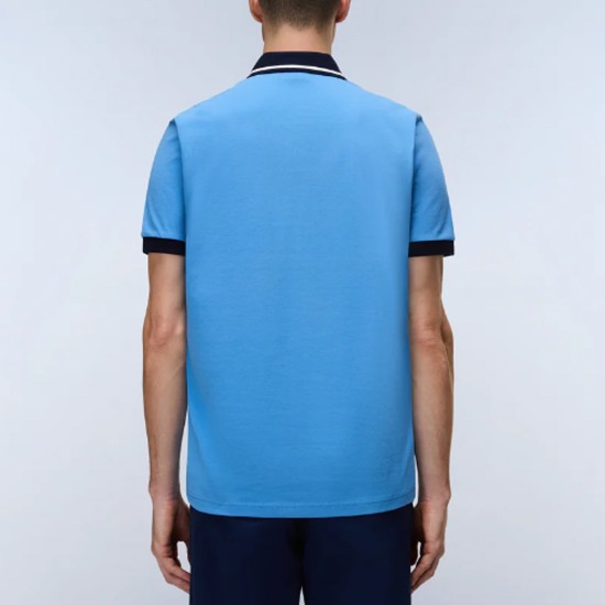 NAPAPIJRI POLO E-ZERI RELAXED FIT LOGO ΣΙΕΛ