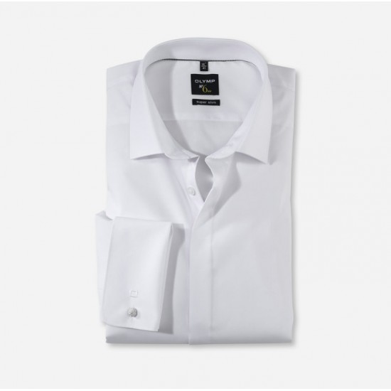 OLYMP Γαμπριάτικο πουκάμισο Super Slim Urban Kent λευκό OLYMP Γαμπριάτικο πουκάμισο Super Slim Urban Kent λευκό