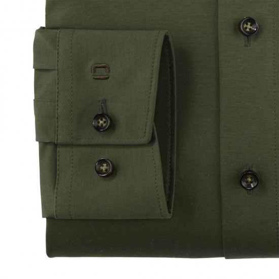 OLYMP ΠΟΥΚΑΜΙΣΟ MODERN FIT EASY IRON ΠΡΑΣΙΝΟ