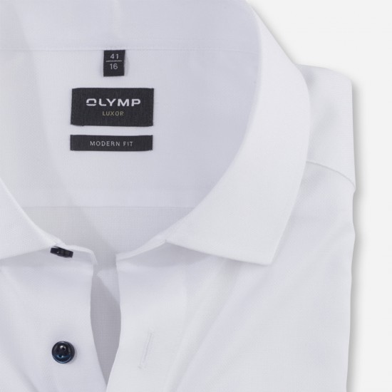 OLYMP ΠΟΥΚΑΜΙΣΟ LUXOR MODERN FIT ΛΕΥΚΟ