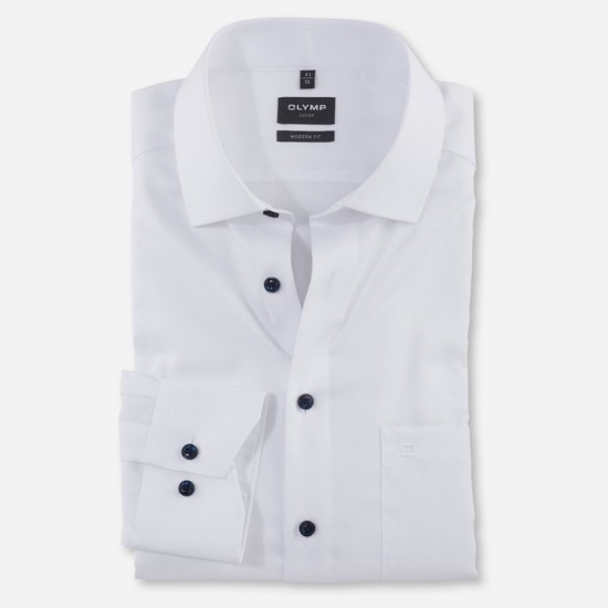 OLYMP ΠΟΥΚΑΜΙΣΟ LUXOR MODERN FIT ΛΕΥΚΟ