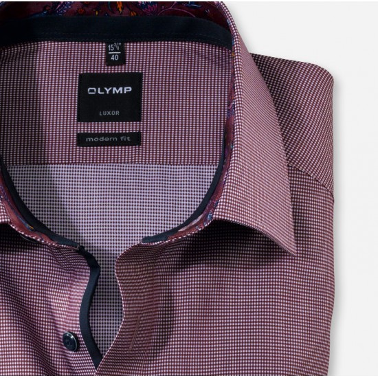 OLYMP Πουκάμισο modern fit  κοκκινο
