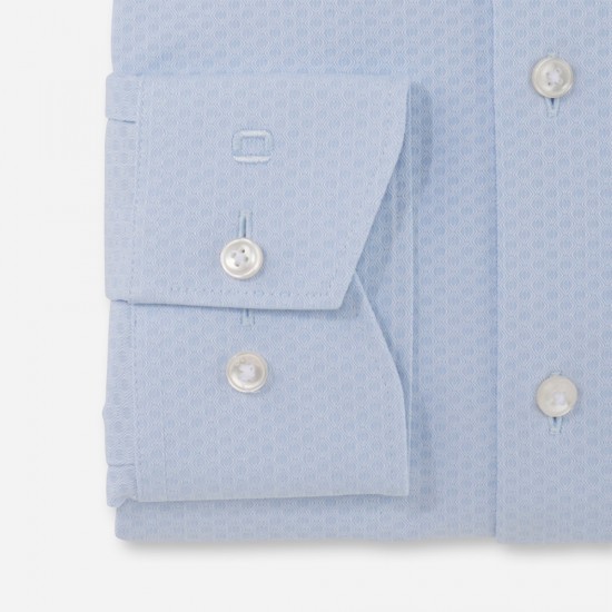 OLYMP ΠΟΥΚΑΜΙΣΟ LUXOR MODERN FIT 24/SEVEN DYNAMIC FLEX ΜΙΚΡΟΣΧΕΔΙΟ ΣΙΕΛ