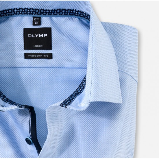 Πουκάμισο Modern Fit Business Shirt Global Kent OLYMP (γαλάζιο)