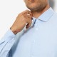 OLYMP LEVEL 5 ΠΟΥΚΑΜΙΣΟ BODY FIT GARMENT WASHED ΣΙΕΛ