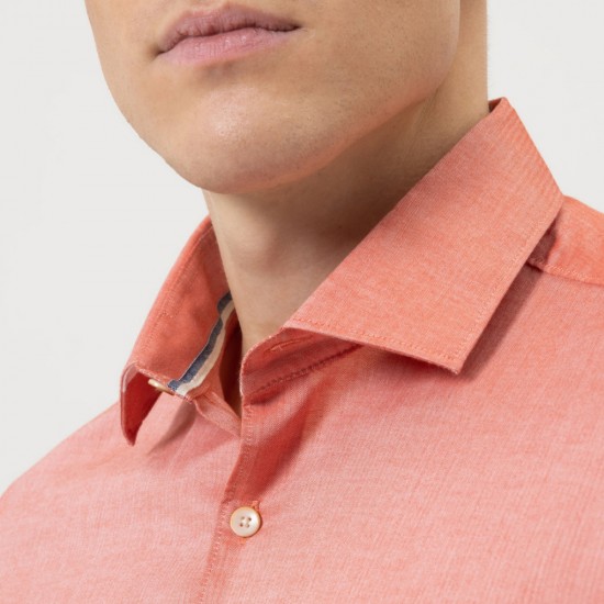 OLYMP ΠΟΥΚΑΜΙΣΟ SMART CASUAL BODY FIT ΑΝΟΙΧΤΟ ΚΟΚΚΙΝΟ