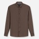 OLYMP ΠΟΥΚΑΜΙΣΟ REGULAR FIT BUTTON DOWN MOUNTAIN TWILL ΚΑΦΕ