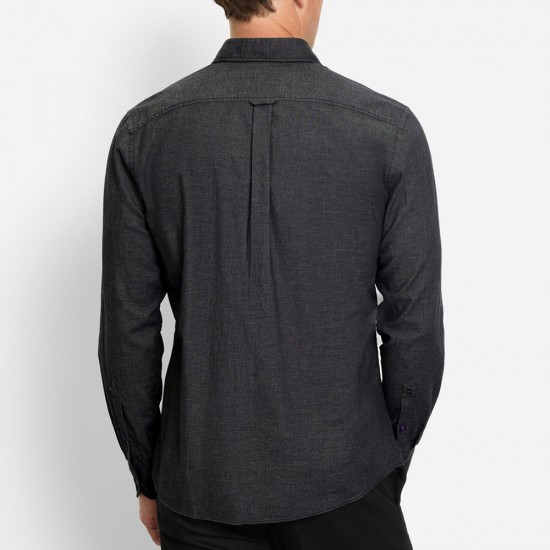 OLYMP ΠΟΥΚΑΜΙΣΟ REGULAR FIT BUTTON DOWN MOUNTAIN TWILL ΑΝΘΡΑΚΙ