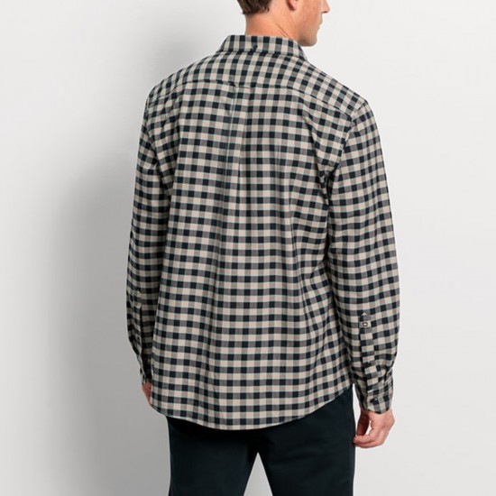 OLYMP ΠΟΥΚΑΜΙΣΟ REGULAR FIT ΚΑΡΟ ΜΑΥΡΟ-ΛΑΔΙ