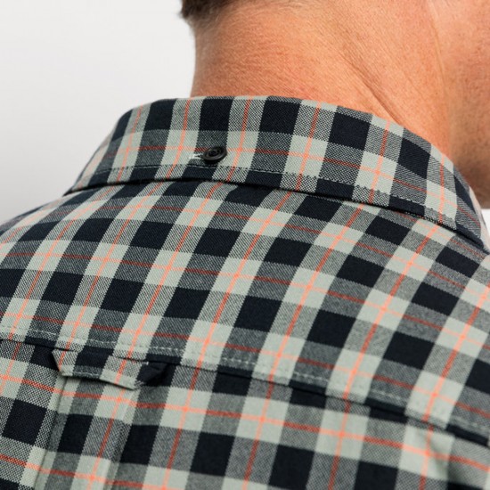 OLYMP ΠΟΥΚΑΜΙΣΟ REGULAR FIT ΚΑΡΟ ΜΑΥΡΟ-ΛΑΔΙ