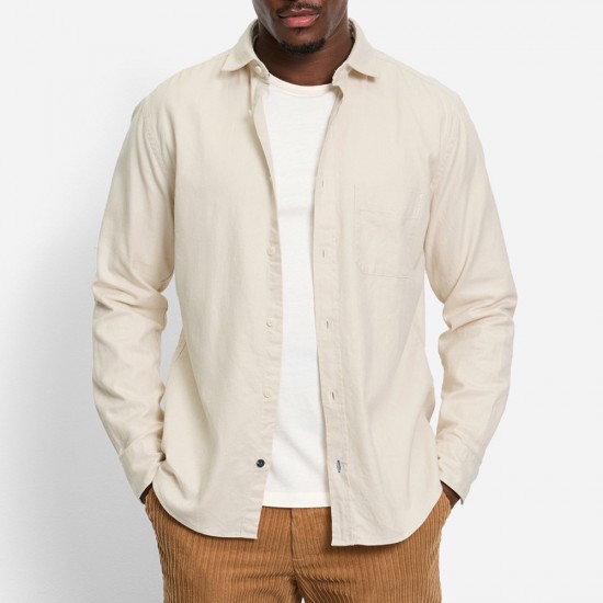 OLYMP ΠΟΥΚΑΜΙΣΟ REGULAR FIT TWO-PLY ΜΙΚΡΟΣΧΕΔΙΟ ΜΠΕΖ