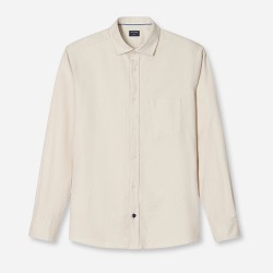 OLYMP ΠΟΥΚΑΜΙΣΟ REGULAR FIT TWO-PLY ΜΙΚΡΟΣΧΕΔΙΟ ΜΠΕΖ