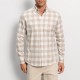 OLYMP ΠΟΥΚΑΜΙΣΟ REGULAR FIT BUTTON DOWN ΚΑΡΟ ΛΕΥΚΟ-ΜΠΕΖ