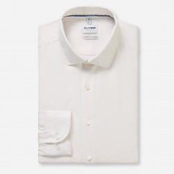 OLYMP ΠΟΥΚΑΜΙΣΟ BODY FIT GARMENT WASHED ΕΚΡΟΥ